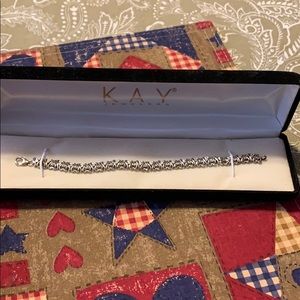 Heart tennis bracelet from Kays Jewelers